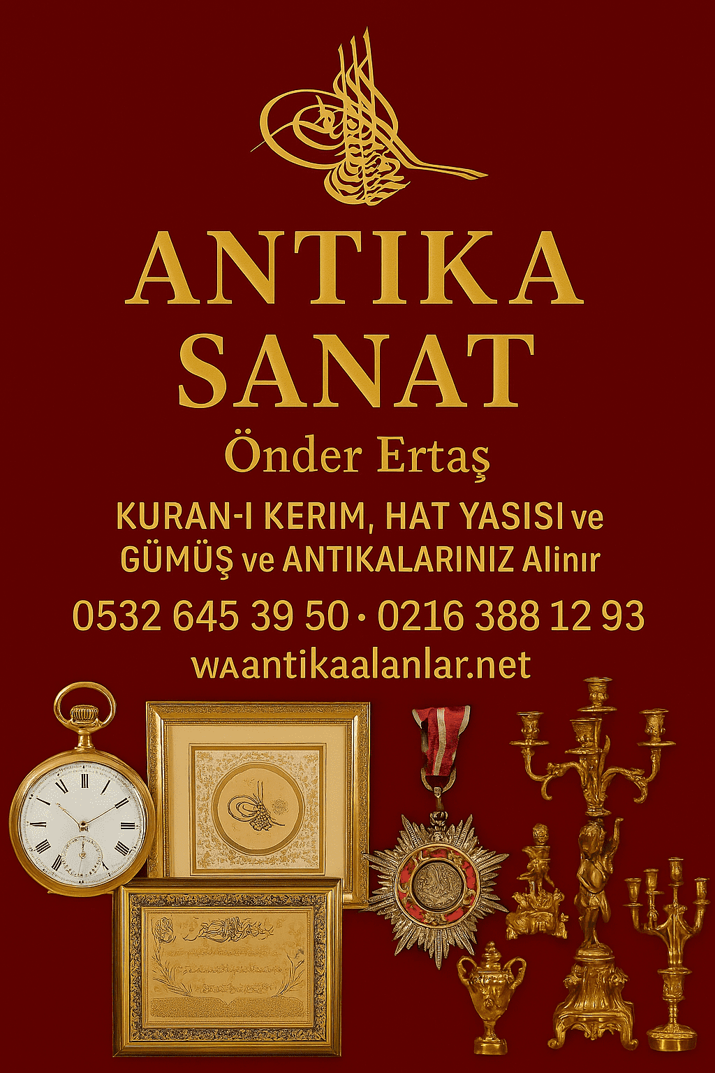 Antika Alanlar İstanbul | Gümüş, Tablo, Hat, Kuran – Yerinde Nakit | Ertaş Antik